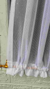 Gorden Kupu-Kupu & Tirai Pita Ikat: Desain Modern dan Minimalis