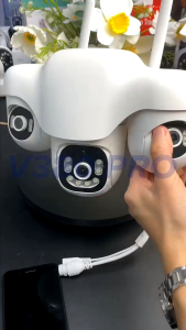 IP CAMERA CCTV WIFI V380 PRO  KAMERA TIGA LENSA PANTAU JARAK JAUH