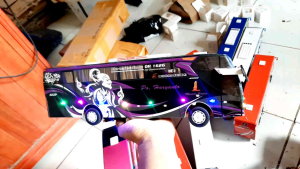 Mainan Bus Telolet Basuri Miniatur Bis Po Haryanto Geprek Miniatur Bus Mobil Mainan Full Lampu Led