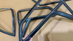 Paket Garnish Lampu Depan Belakang Honda HRV HR-V 2015 2017 2018 Carbon Glossy