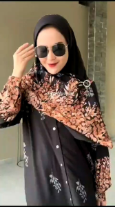 Set Hijab Gamis Remaja Desain Gaya Modern: Produk Amore by Ruby Edisi ADM02