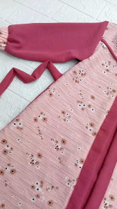 Gamis Syari Anak Perempuan Terbaru Model Rompi Kekinian Usia 1 Sampai 9 Tahun Bahan Crinkle Motif