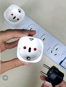 Konverter AU Australia China to EU Plug Sambungan Colokan AUS 2 Kaki Pin Arde Converter Over Steker Adapter Adaptor