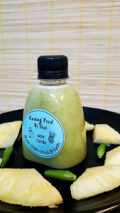 MỚI LẠ Nước Chấm Muối Ớt Xanh MIX THƠM Quang Food - 275g |Vị Trái Thơm thanh dịu mới lạ kết hợp độc đáo để chấm hải sản đồ nướng các loại.