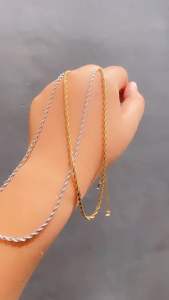 Kalung Rantai Tambang Titanium 60 Cm CXB272