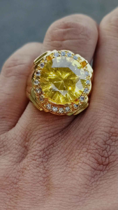 CINCIN BATU YELLOW CITRINE HIGH QUALITY MURAH