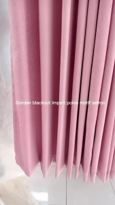 Gorden Blackout Hordeng Smokring Coklat Muda Polos Embos