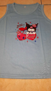 Singlet kaos fashion anak perempuan motif lucu kuromi buat usia 2-10 tahun