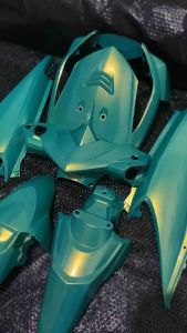 Cover full body halus Honda Beat karbu warna aliens green hijau lembayung gold (cat custom)