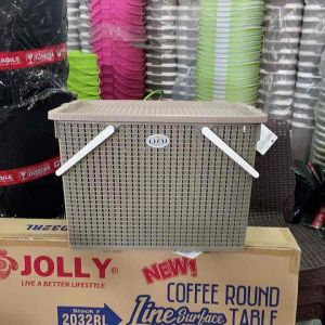 Unglobal Rattan Laundry Basket Rattan Basket Organizer Basket Storage Picnic Organizer With Handle And Lid