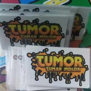 JUAL STIKER KATA-KATA (TUMOR tuman molor) isi stiker 2pcs