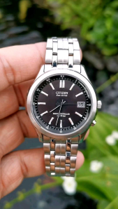 Đồng Hồ Si Nhật Nam _ CITIZEN - Eco-Drive - H415 - Kính Sapphire _ Size 38.5 mm _ Size Dây 18.5 cm _ Radio Controlled _ N.110