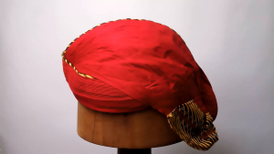 BLANGKON JOGJA MATARAM HALUS MERAH LIS SAMURAI EMAS