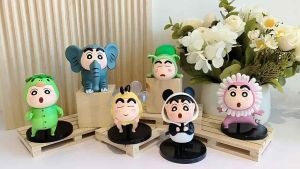 Mô hình Shin Cậu bé bút chì Shinnosuke - Shin chan Cosplay dễ thương bền màu chất liệu an toàn Đồ chơi quà tặng - 6~8cm