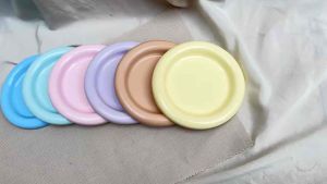 พร๊อพถ่ายรูปสินค้าสีพาทเทล ถาดวางของพาทเทล