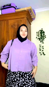 Blouse Wanita Jumbo XL XXXL XXL Atasan Big Size Polos Busui Model Kaira