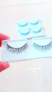 HAFIZAH Bulu Mata Natural Hf-323s isi 1 Pasang Satuan Gratis Tutup Mika size shot