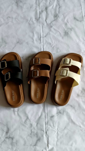Sandal Slop Wedges Wanita Dewasa | Sandal Slop Fashion Gesper A809-K1