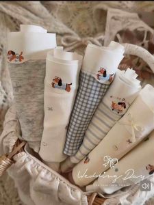 Hi.sweetie🎀[Ready Stock] Cute Dachshund Womens Mid Waist Panties Soft Cotton 10A Antibacterial Breathable Underwear