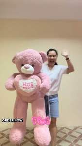 COD Life size teddy bear hypoallergenic 130cm 4.5ft hug me with FREEBIES