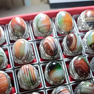 Batu cincin akik natural Sulaiman Edongsankis badar besi green topaz Tiger eye harga termurah