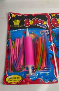 1pc PUMP BALLOON WITH RANDOM DESIGN BALLOON /loot bag fillers / paninda / giveaways / favors.