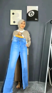 NEW CUTBRAY HIGHWAIST STRETCH WANITA POCKET JEANS HANGOUT