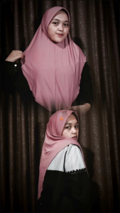 [BERLABEL AKRILIK] HIJAB BERGO SPORT DZEVADA M //M BESAR