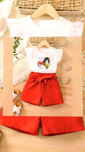 SET BAJU KEMERDEKAAN 17 AGUSTUS PAKAIAN ANAK - ANAK SETELAN MERAH PUTIH Celana Motif Fashion