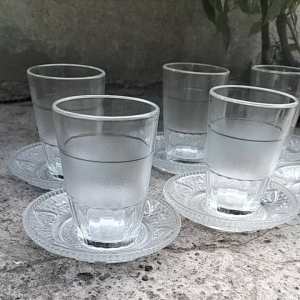 Paket Gelas Kopi Bahan Kaca Tebal 12pcs