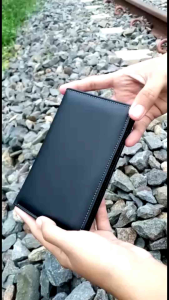 Dompet Lipat 3/4 Pria Wanita 100% Kulit