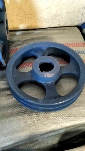 Besi Cor Pulley 20cm X B2 As 18-45mm Buntu Grosir