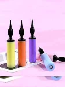 VICENZO Pompa balon latex manual untuk balon latekfoildll/ Pompa balon tangan warna warni