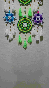 ธุงใยแมงมุมบัวสวรรค์ใหญ่ขนาด6นิ้วเส้น2ดอก ใช้แขวนประดับตกแต่งบ้าน ร้านค้า งานบุญต่างๆเพื่อความเป็นศิริมงคลปัดเป่าสิ่งชั่วร้าย