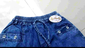 BISA COD - [Narestacollection] Celana Panjang Jeans Hightwaist Wanita terbaru model Andin kancing dobel di saku Bawah Rawis kekininan Denim Bratatex tebal halus nyaman di pakai // Bisa COD // Bawahan Wanita Viral update paling banyak di car