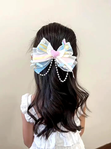Jepit Rambut Anak Motif Pita Kupu Gaya Korea Import