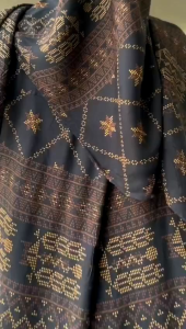 NEW DRESS MUSLIMAH SYARI DRESS SYARI SET HIJAB MOTIF BUNGA GAMIS SILANG BELAKANG DRESS KONDANGAN