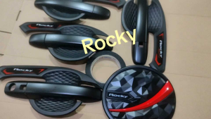 Paket Outer handle tank cover mobil daihatsu Rocky 2021 hitam doff isk