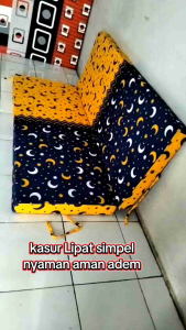 Kasur busa Lipat 2 uk. 180x140x10cm busa empuk awet tidak mudah kempes