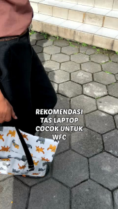 TAS LAPTOP TAS LAPTOP JINJING KANVAS CASE LAPTOP  KANVAS MOTIF  14 "inch