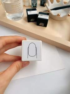 Bộ khuôn in móng tay kèm mực in form móng vuông và form thang dễ dàng in trên bền mặt giấy dụng cụ làm nail chuyên nghiệp