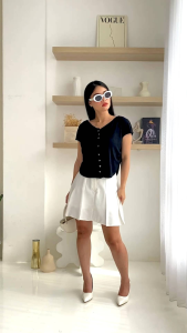 V-Neck Knit Top Ramana