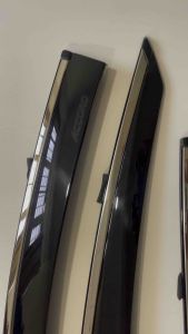 Honda Accord 2019 2020 2021 2022 Injection Door Visor With Stainless Steel Lining Window Vent Visor Deflectors (MADE IN MALAYSIA)