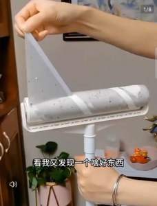 Readystock现货🇲🇾24cm宽粘毛器滚筒长杆滚刷猫替换大黏沾床上扫地板灰尘吸头发神器可撕纸 hair and dust roller cleaner