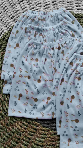 Celana Pendek Bayi Full Print Putih 0-4 Bulan Halus Tebal dan Lembut