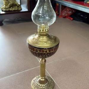 Đèn dầu Đồng Cao 36cm chất liệu Bằng đồng