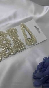Jepit rambut tiptop mutiara Korea style Barette isi 10pcs