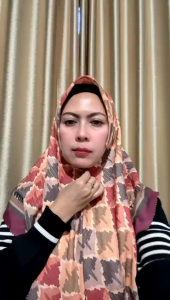 Jp maroon terracotta segiempat voal sublime lassercut