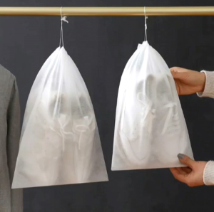 Non-Woven Dustproof Shoe Bag/ Portable Drawstring Storage Bag Travel Pouch Shoe Dust Covers