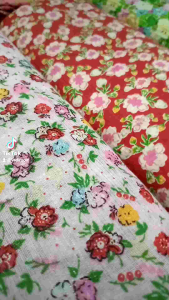 Kain Katun Lokal Motif Bunga & Bahan Cotton Hijab Polycotton